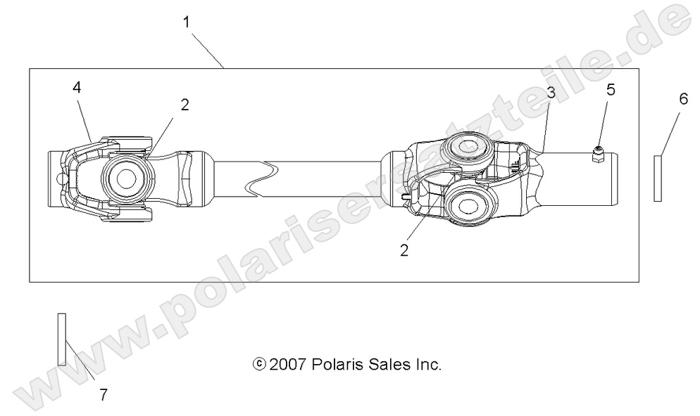 DRIVE TRAIN, FRONT PROP SHAFT DRIVE TRAIN, FRONT PROP SHAFT