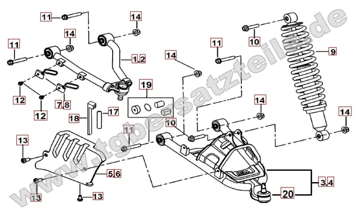 Federbein vorne Federbein vorne