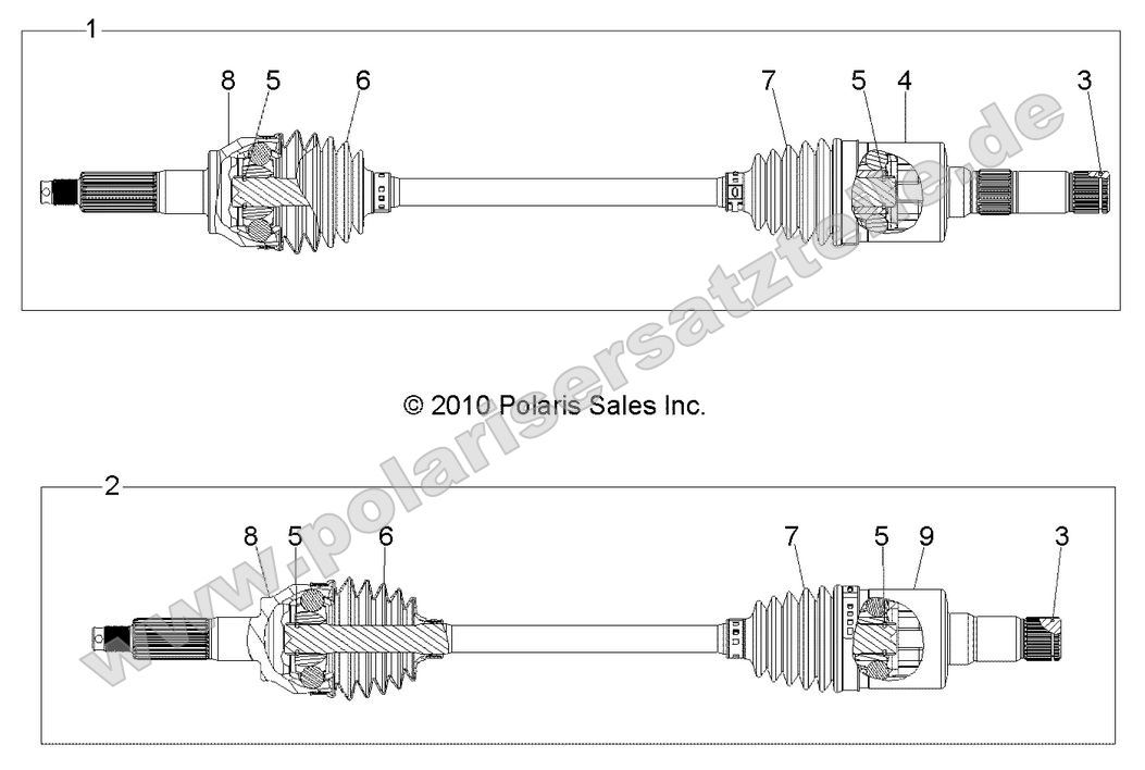 Drive Train, Rear Drive Shaft