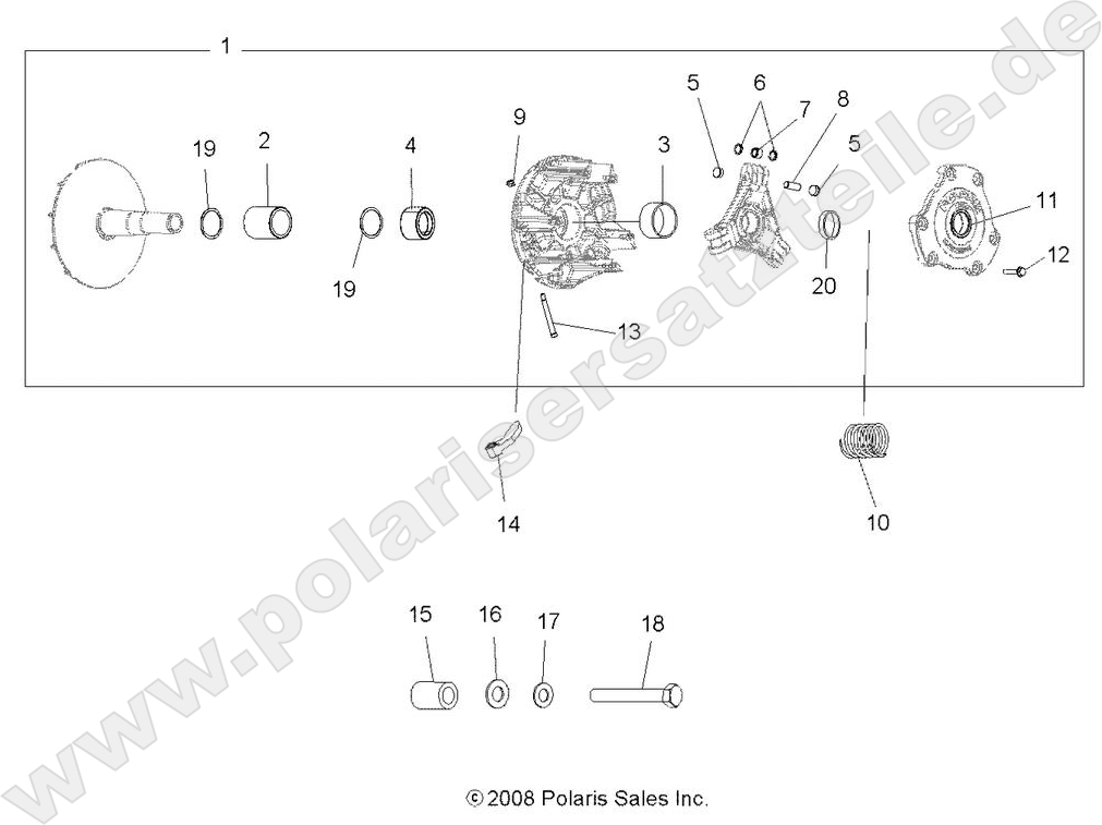 DRIVE TRAIN, PRIMARY CLUTCH