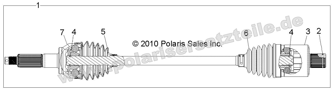 Drive Train, Rear Drive Shaft