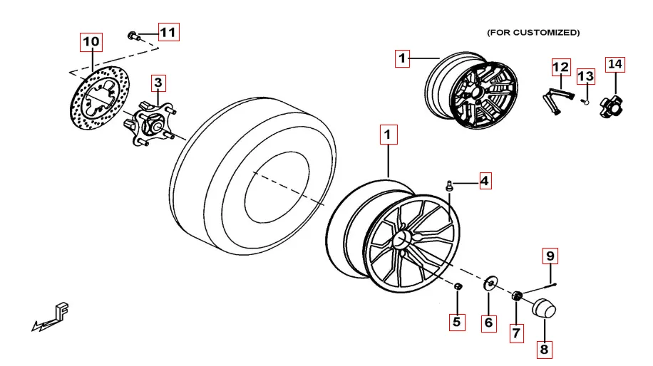 Hinterrad (Kundenspez.) Hinterrad (Kundenspez.)