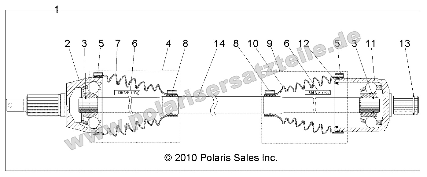 Drive Train, Front Drive Shaft Drive Train, Front Drive Shaft