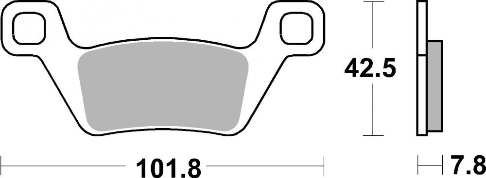 SBS Bremsbeläge Offroad & ATV Sintermetall - 945SI