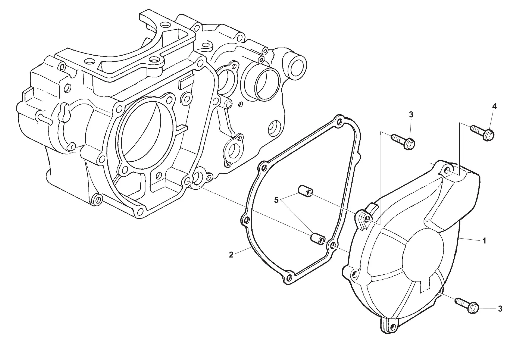 Kurbelgehäusedeckel links Kurbelgehäusedeckel links