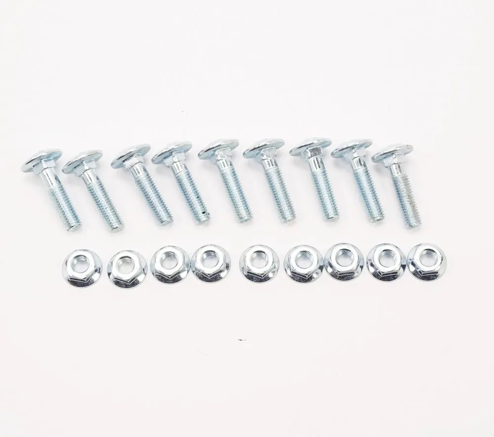 TMP Schrauben Set für Kunststoff Schürfleisten von Moose Plow Schneeschilder - 9 Stück