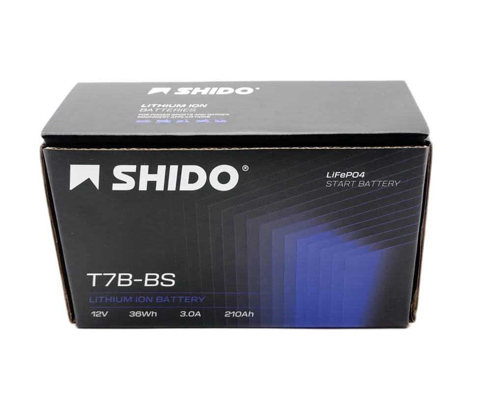 Shido LT7B-BS Lithium Ionen Batterie 12V LiFePO4 (YT7B-BS NT7B)