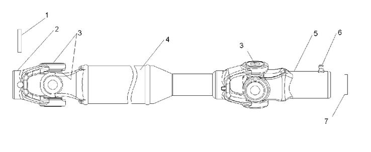 DRIVE TRAIN, FRONT PROP SHAFT