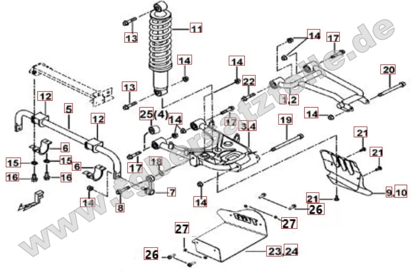 Federbein hinten Federbein hinten