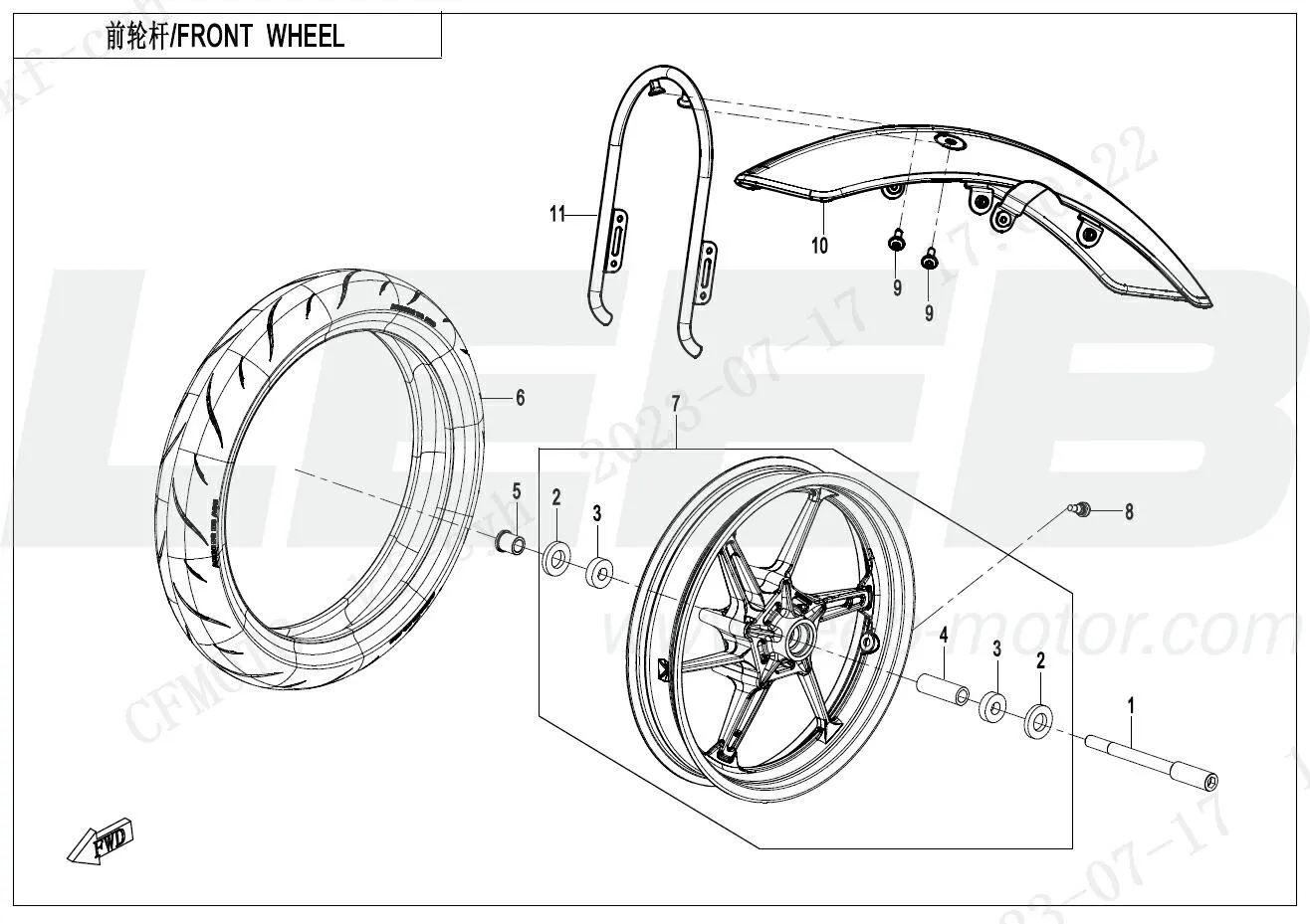 Vorderrad - Nebula Black
