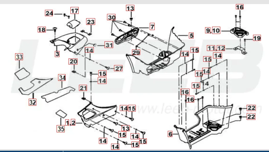 Fusstütze-Tankabdeckung