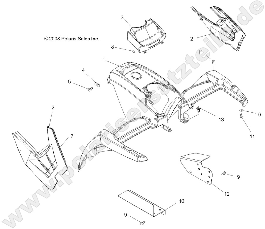 BODY, FRONT CAB BODY, FRONT CAB