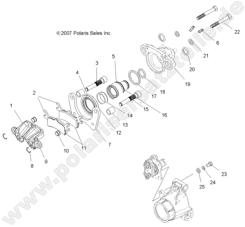 BRAKES, REAR CALIPERS