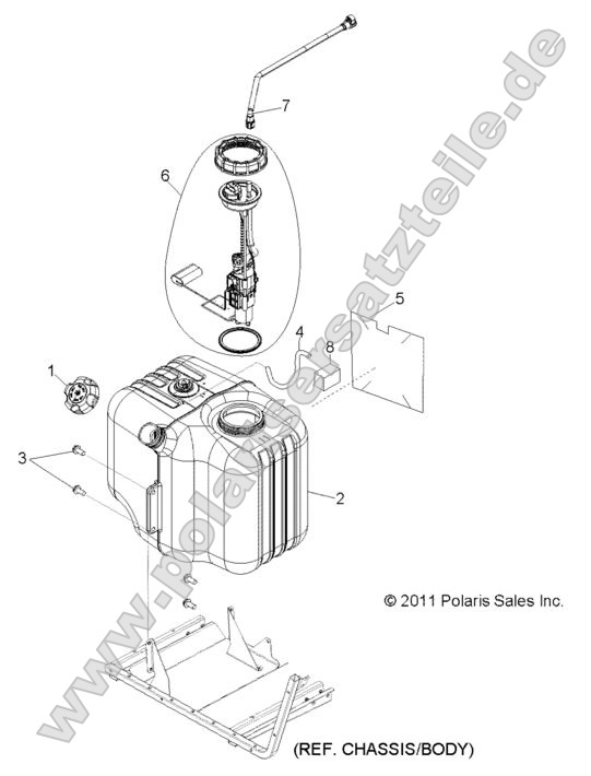 BODY, FUEL TANK ASM.