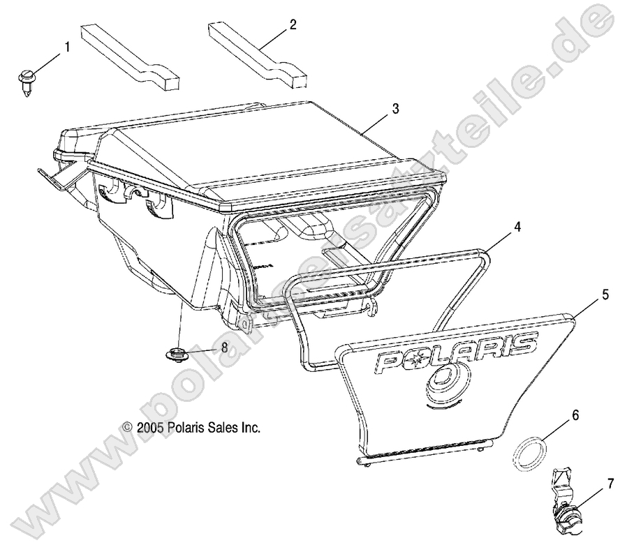 STORAGE BOX, REAR STORAGE BOX, REAR