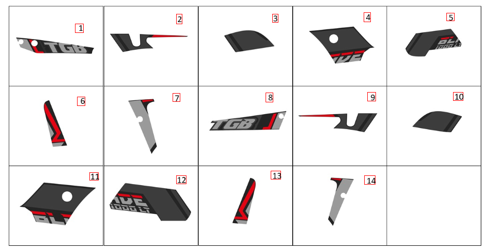 Aufkleber 2 quarzgrau-metallic