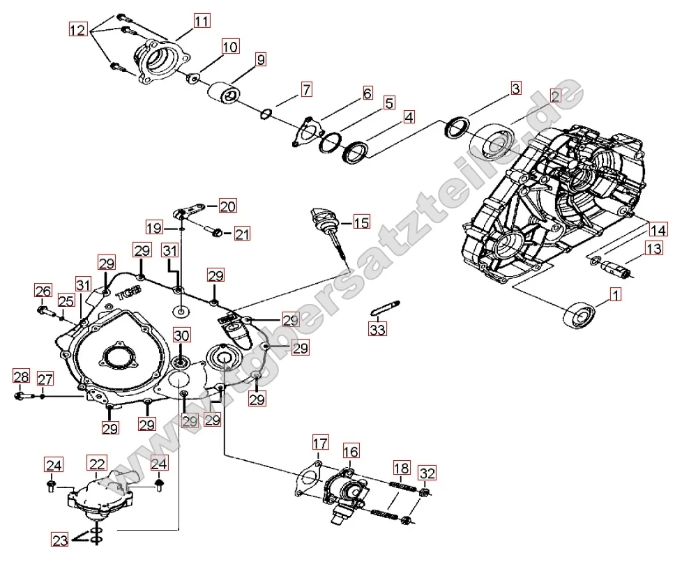 Wasserpumpe - Tachoantrieb Wasserpumpe - Tachoantrieb