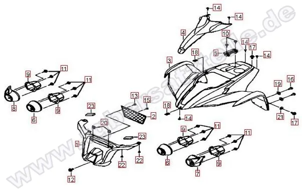Frontverkleidung-Tankabdeckung Frontverkleidung-Tankabdeckung