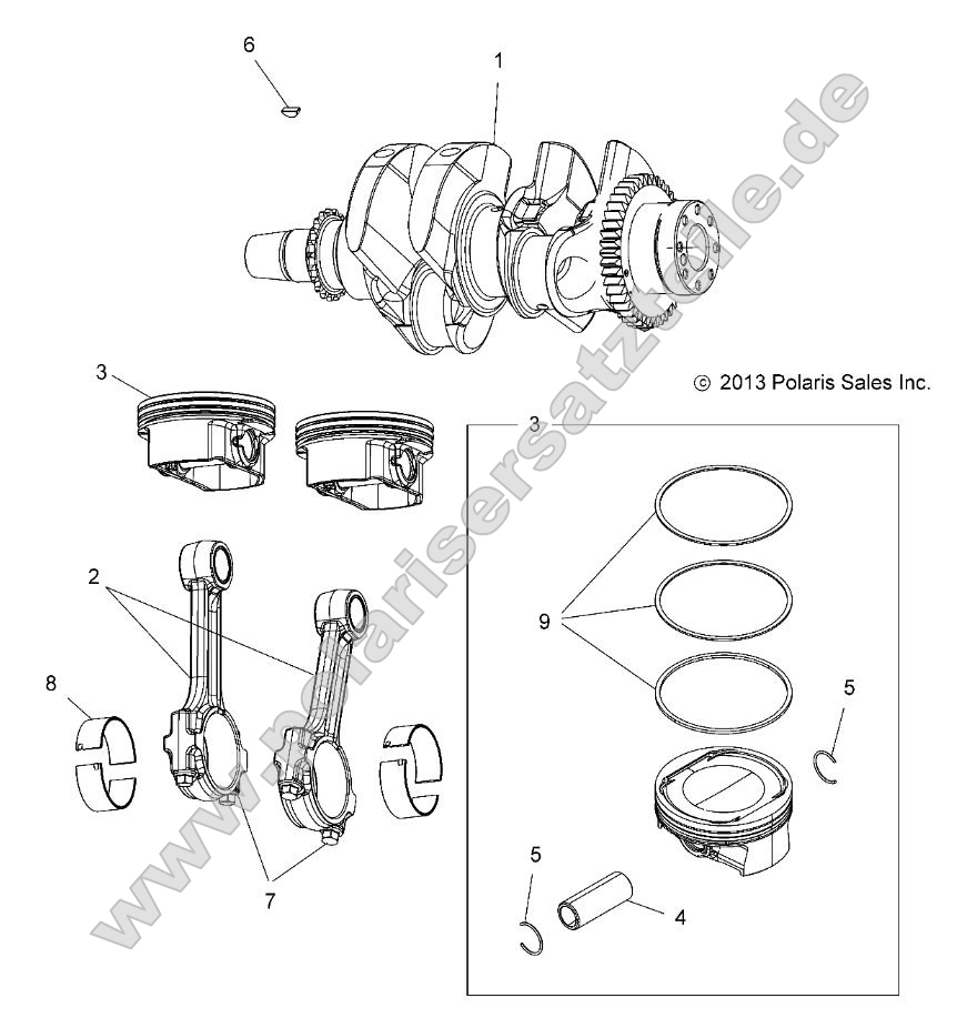 Engine, Crankshaft and Piston Engine, Crankshaft and Piston