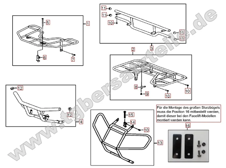 Gepäckträger vorne und hinten