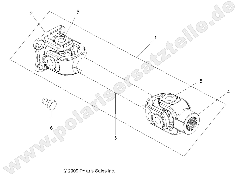 DRIVE TRAIN, PROP SHAFT, REAR