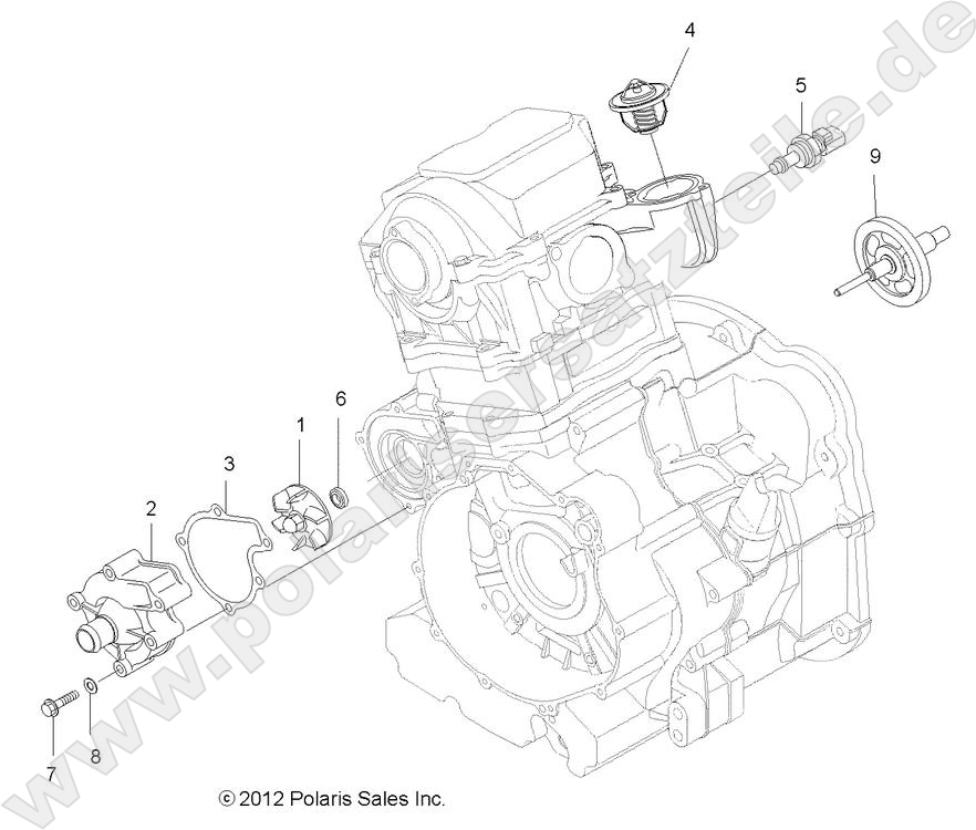 ENGINE, COOLING SYSTEM and WATER PUMP