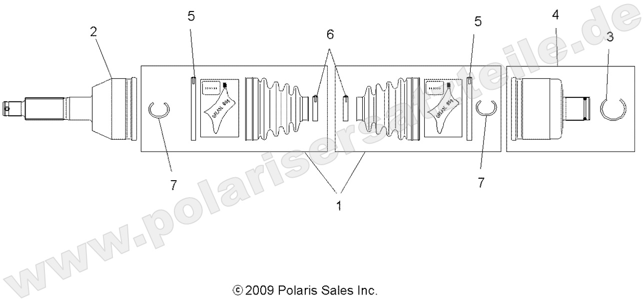DRIVE TRAIN, REAR DRIVE SHAFT