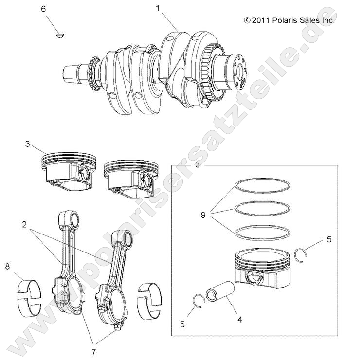 ENGINE, CRANKSHAFT and PISTON ENGINE, CRANKSHAFT and PISTON