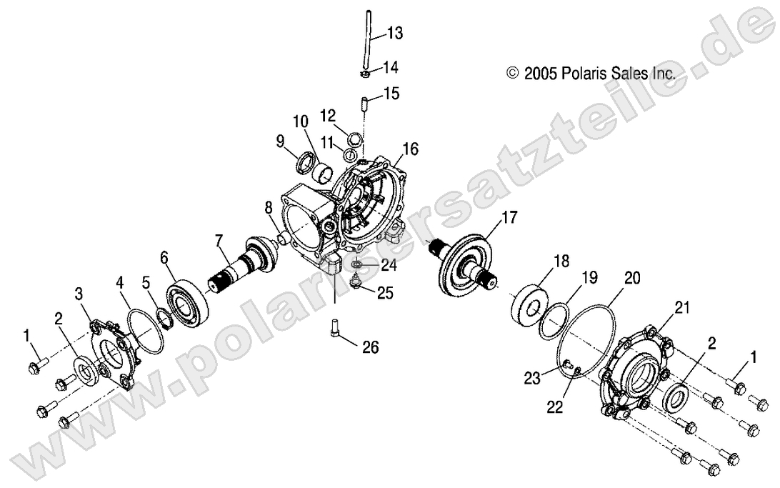 DRIVE TRAIN, FRONT GEARCASE DRIVE TRAIN, FRONT GEARCASE