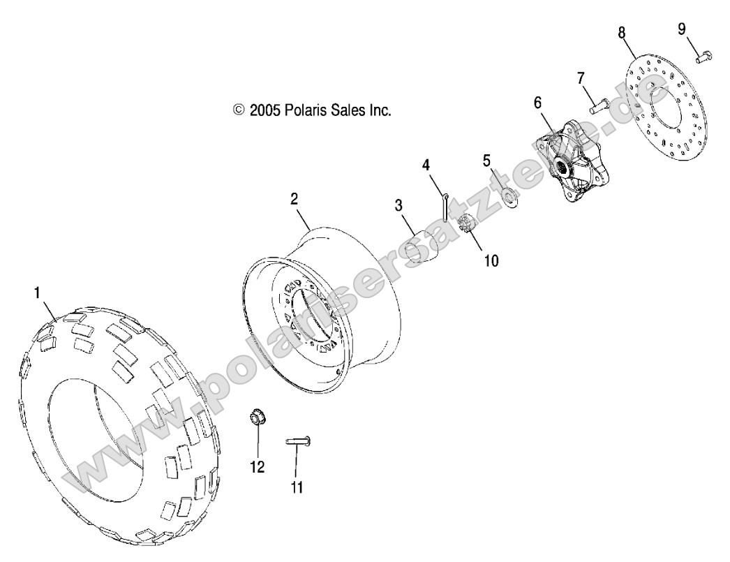 Wheels, Front Tire and Brake Disc Wheels, Front Tire and Brake Disc