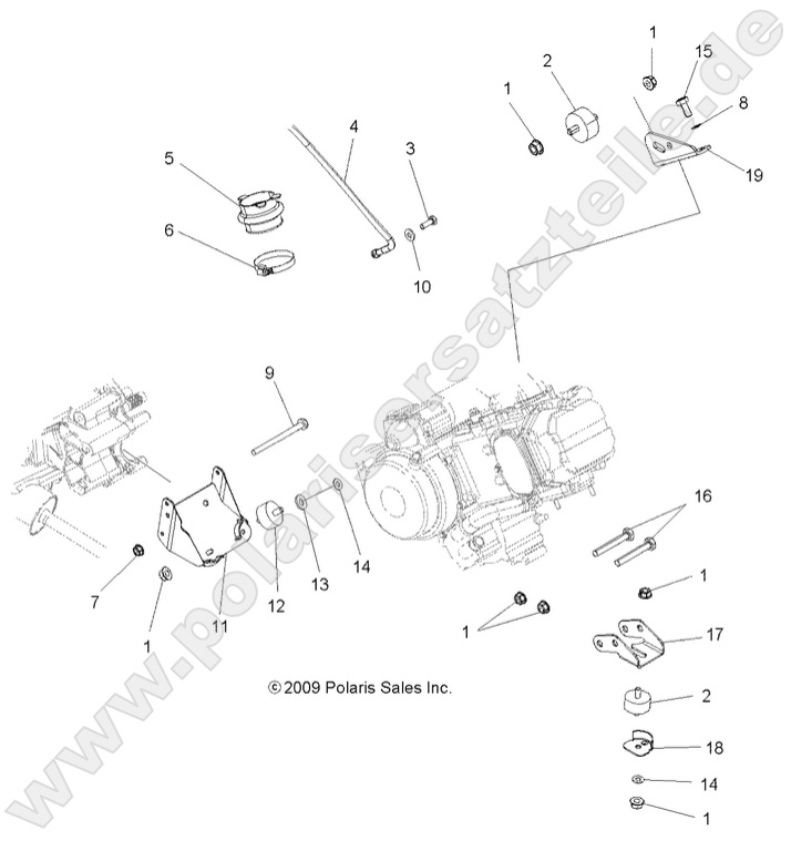 ENGINE, MOUNTING ENGINE, MOUNTING