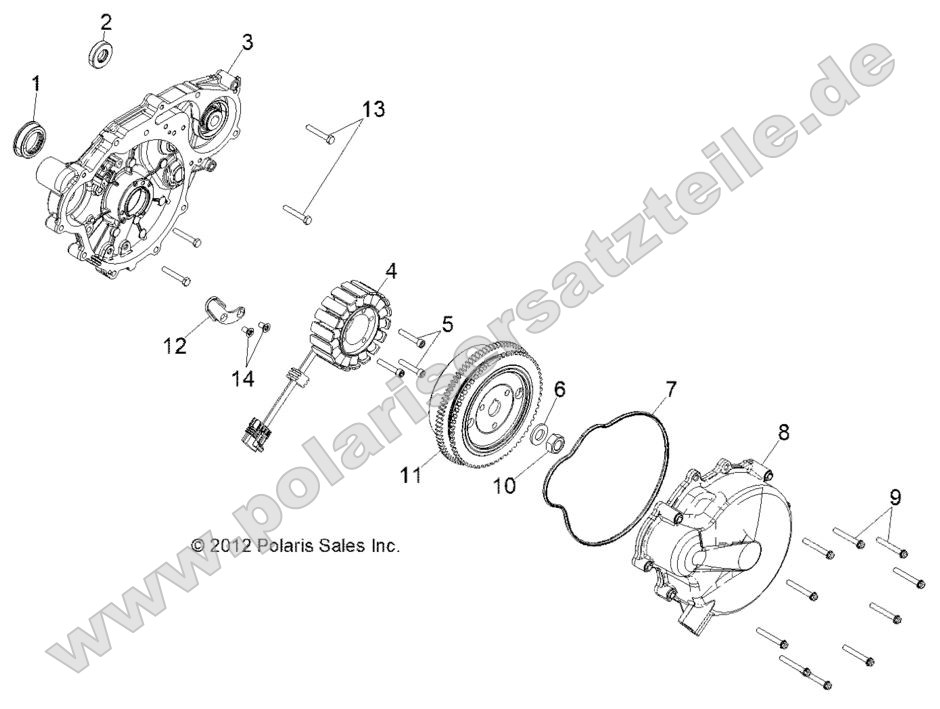 Engine, Stator and Flywheel