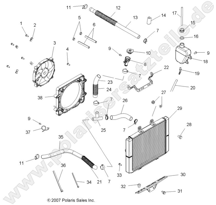 ENGINE, COOLING SYSTEM (Built 4/06 and Before) ENGINE, COOLING SYSTEM (Built 4/06 and Before)