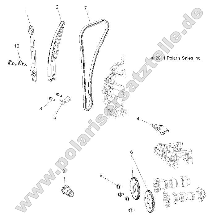 Engine, Cam Chain and Sprocket