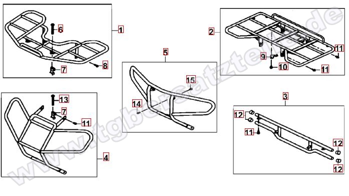 Gepäckträger vo. und hi.