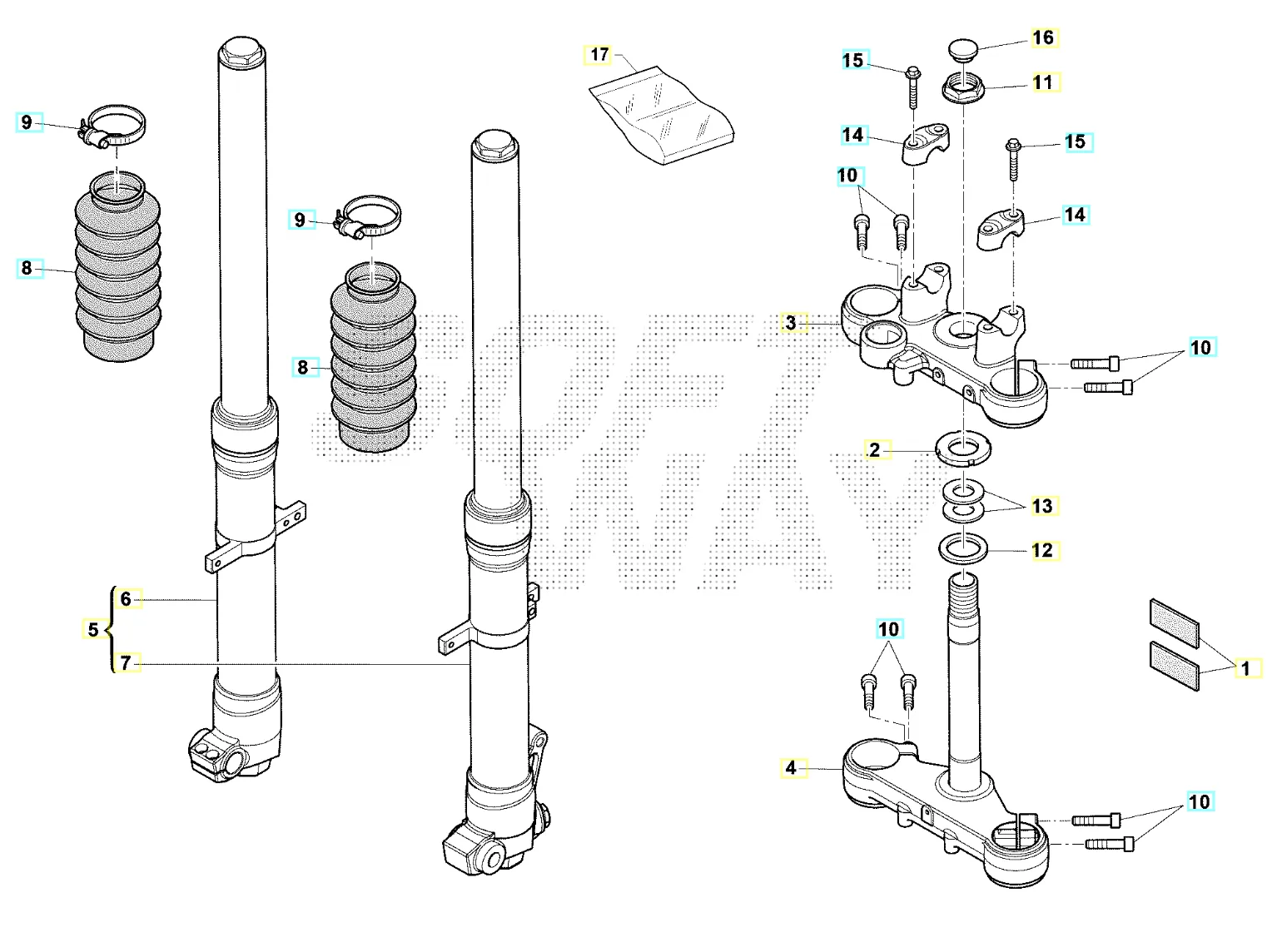 Gabel vorne Six Days Gabel vorne Six Days