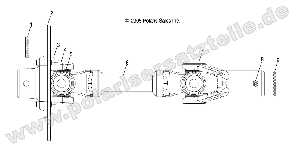Prop Shaft, Rear Prop Shaft, Rear