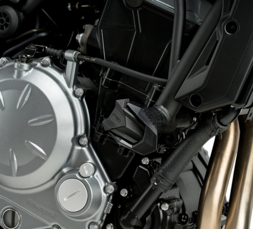 Puig_Sturzpads_R19_Ersatzgummi_schwarz_3148N_am_Motorrad Puig Sturzpads R19 Ersatzgummi - schwarz