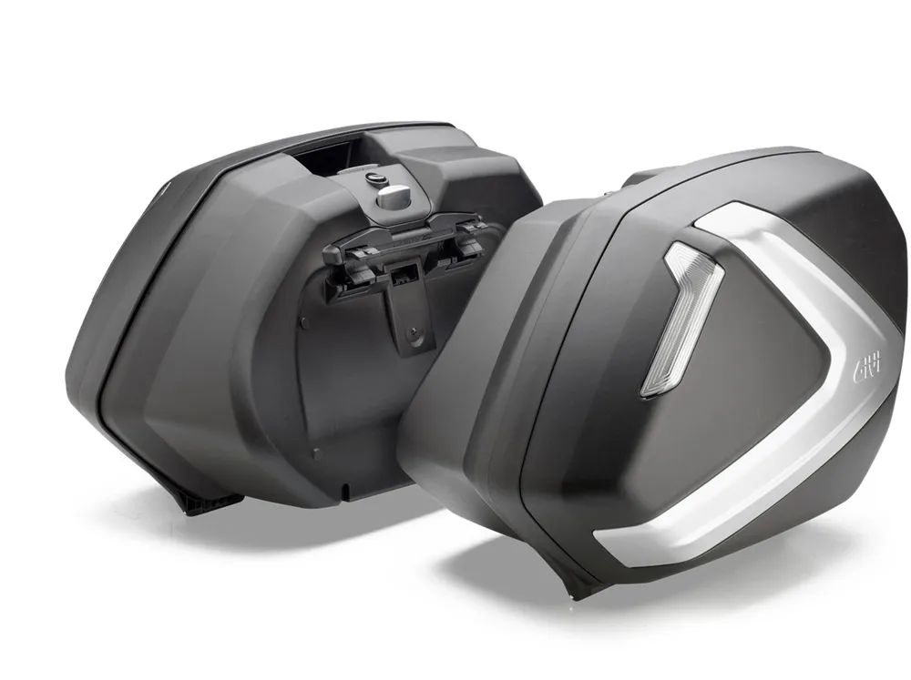 Givi Monokey Seitenkoffer Set Side Tech V37 NT - je 37 Liter - schwarz-silber Givi Monokey Seitenkoffer Set Side Tech V37 NT - je 37 Liter - schwarz-silber