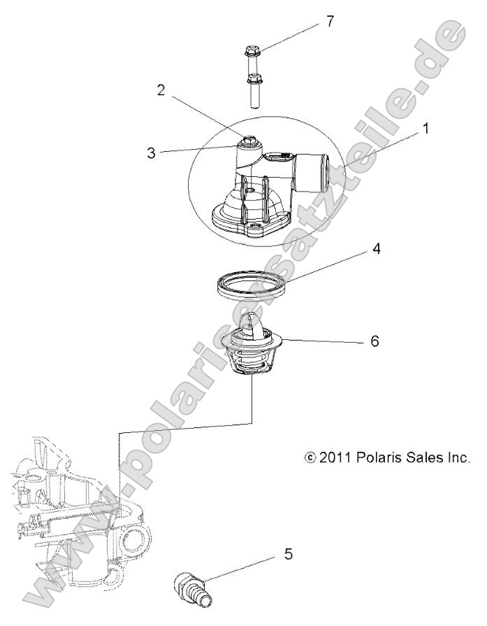 Engine, Thermostat and Cover Engine, Thermostat and Cover