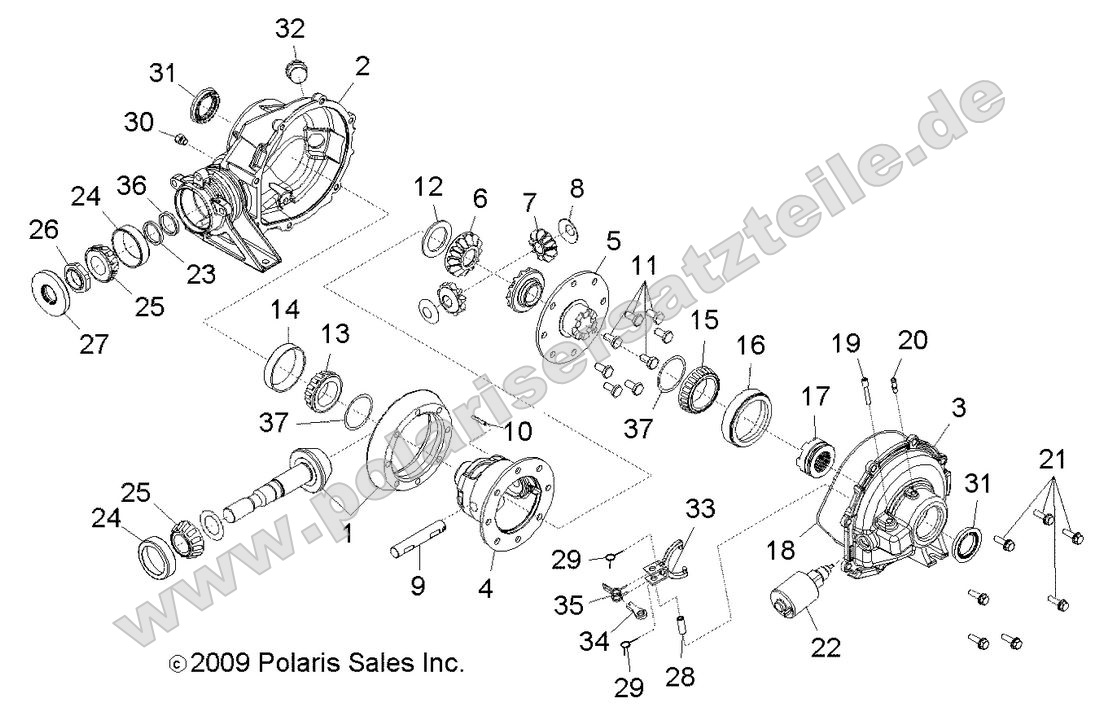 Drive Train, Rear Gearcase