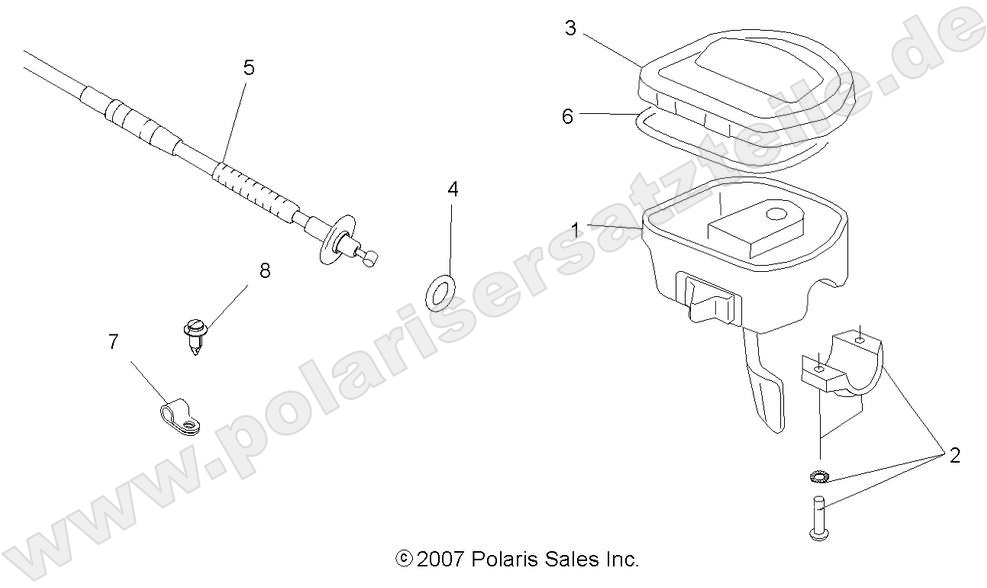 STEERING, CONTROLS and THROTTLE ASM. and CABLE STEERING, CONTROLS and THROTTLE ASM. and CABLE