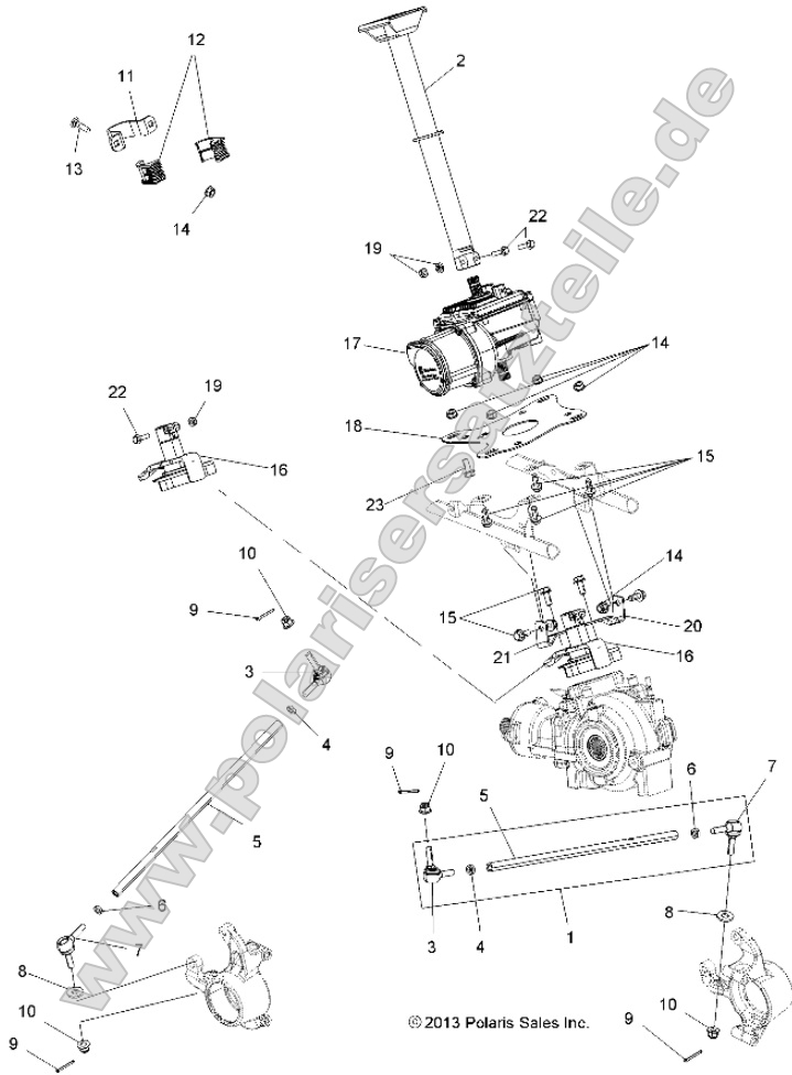 Steering, Steering Post Asm. Steering, Steering Post Asm.