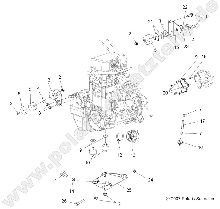 ENGINE, MOUNTING ENGINE, MOUNTING
