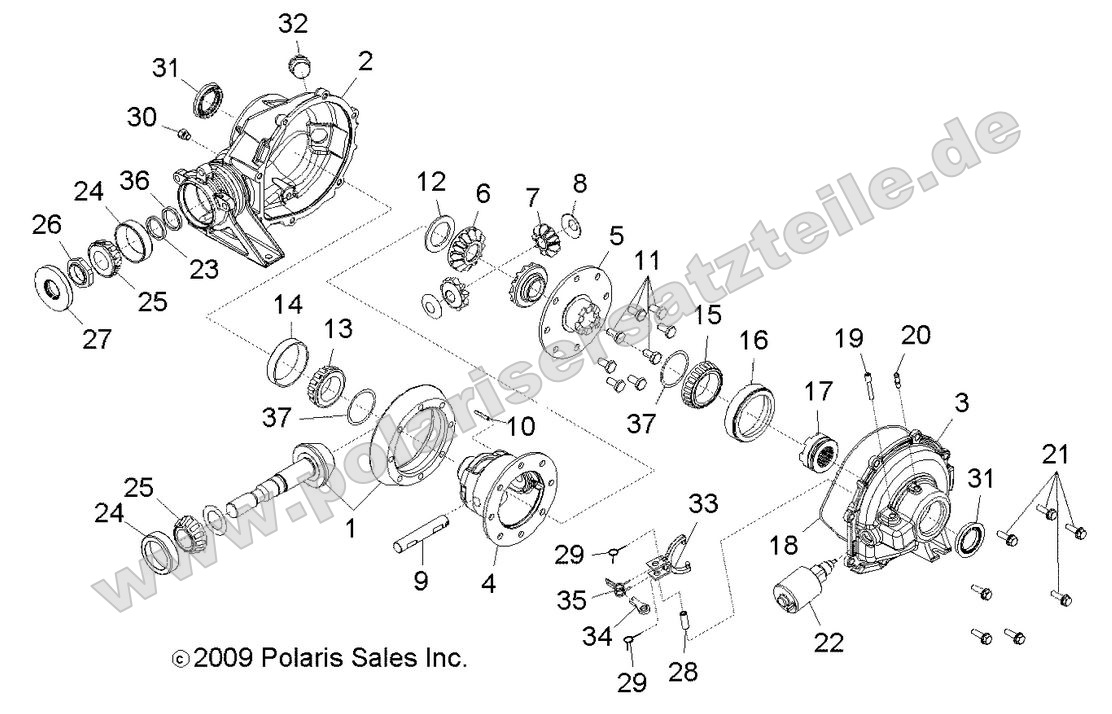 Drive Train, Rear Gearcase
