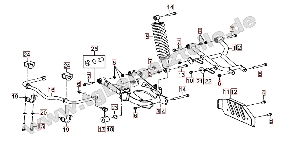 Federbein hinten Federbein hinten