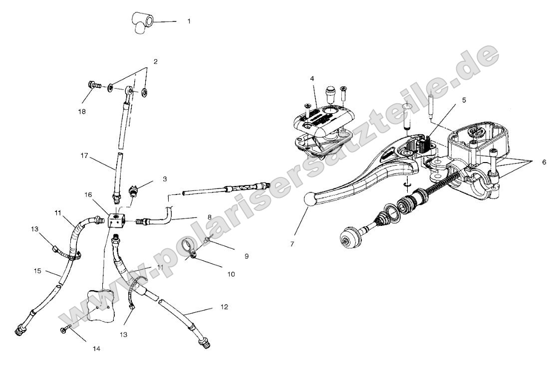Controls - Master Cylinder/Brake Line