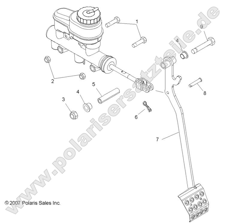 Brakes, Pedal and Master Cylinder Mounting