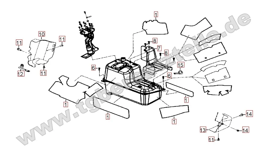 Hitzeschutz für Benzintank