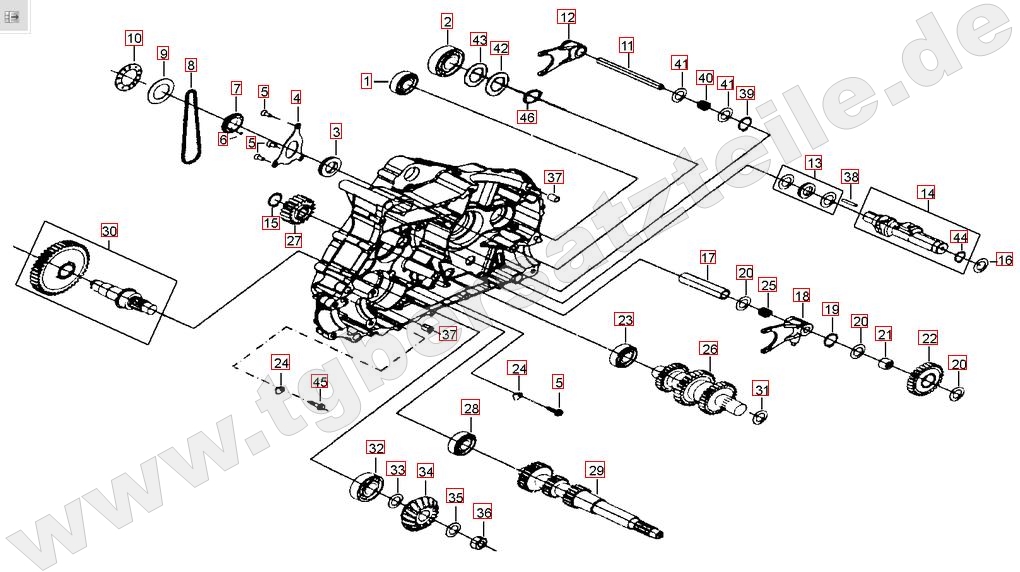 Motorgehäuse links (2)